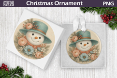 Snowman Floral Ornament Bundle | Christmas Ornament Product Image 12