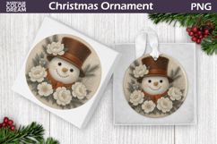 Snowman Floral Ornament Bundle | Christmas Ornament Product Image 6