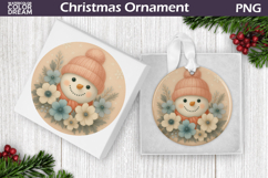 Snowman Floral Ornament Bundle | Christmas Ornament Product Image 10