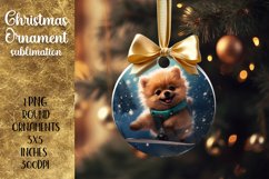 Puppy Christmas Ornament | Dog with Christmas Gifts Product Image 1
