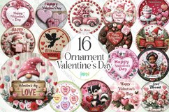 Ornament Valentine’s Day Sublimation Product Image 1