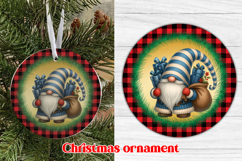Christmas ornaments sublimation | Christmas gnome ornament Product Image 1