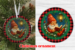 Christmas ornaments sublimation | Christmas gnome ornament Product Image 1