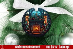 Christmas Ornament Sublimation | Stained Glass Christmas Product Image 1