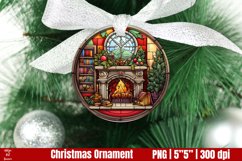 Christmas Ornament Sublimation | Stained Glass Christmas Product Image 1