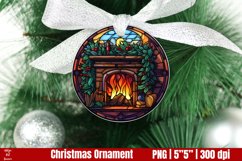 Christmas Ornament Sublimation | Stained Glass Christmas Product Image 1