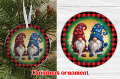 Christmas ornaments sublimation | Christmas gnome ornament Product Image 1