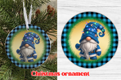 Christmas ornaments sublimation | Christmas gnome ornament Product Image 1