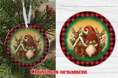 Christmas ornaments sublimation | Christmas gnome ornament Product Image 1