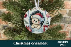 Christmas ornament sublimation | Christmas animal ornament Product Image 1