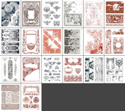 20 Ornamental Sheets for Leather Working and Wood Burning Product Image 2