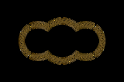 Ornamental floral gold round frame and border decoration cli Product Image 2