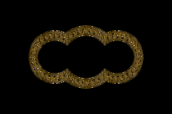 Ornamental floral gold round frame and border decoration Product Image 2