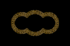 Ornamental floral gold round frame and border decoration Product Image 2