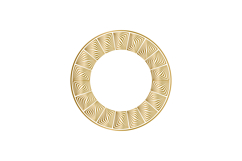 Ornamental gold round frame art design element concept Product Image 1