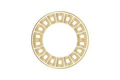 Ornamental gold round frame art design element design Product Image 1