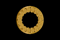Ornamental gold round frame art design element graphic Product Image 2