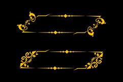 Ornamental golden decorative floral frame background Product Image 2