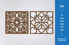 Ornamental Square Laser Cut SVG Product Image 1