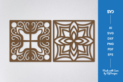 Ornamental Square Laser Cut SVG Product Image 1