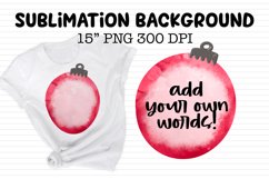 Sublimation Shirt Design Background- Christmas Ornament Product Image 1