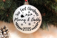 Christmas 2025 SVG, Our First Christmas As Mommy &amp; Daddy Product Image 1