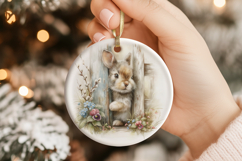 Rustic Bunny Door Ornament Sublimation Product Image 1