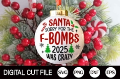 2025 Christmas Ornament SVG | Funny Christmas 2025 PNG Product Image 1