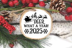 Oh Deer What a year SVG, Ornament SVG, Christmas 2025 Shirt Product Image 1