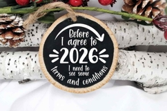 Before I agree to 2026 SVG, Christmas Ornament Cut files Product Image 1