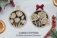 Silhouette ornaments Laser SVG / Christmas ornaments Product Image 1