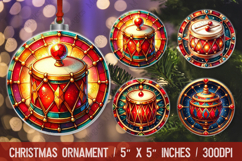 Christmas Ornaments Round Sublimation Product Image 1