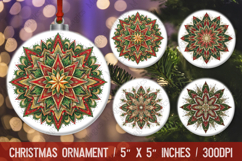 Christmas Ornaments Sublimation PNG Product Image 1