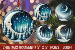 Christmas Ornaments Sublimation PNG Product Image 1