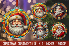 Christmas Ornaments Sublimation, Ornaments PNG Design Product Image 1