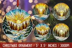 Christmas Ornaments Sublimation PNG Product Image 1