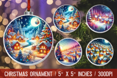 Christmas ornaments sublimation design Product Image 1