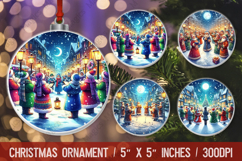 Christmas ornaments sublimation design Product Image 1