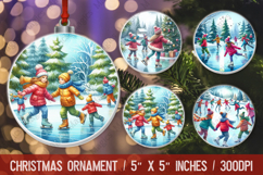 Christmas ornaments sublimation design Product Image 1