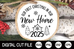 2025 Our First Christmas Ornament SVG, First Home Ornament Product Image 1