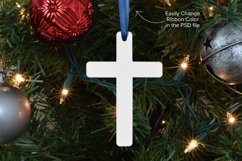 Cross Christmas Ornament Mockup - PSD, JPG, PNG Product Image 3