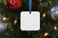 Square Christmas Ornament Mockup - PSD, JPG, PNG Product Image 3