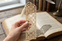 Ornate Bookmark SVG Laser Cut File Product Image 1