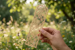 Ornate Bookmark SVG Laser Cut File Product Image 2