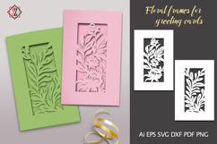 Floral frames for greeting cards/SVG cutting files Product Image 1