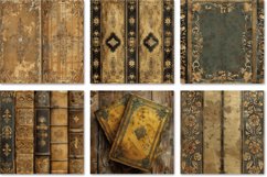 Ornate Gold Book Covers Digital Paper Bundle Product Image 2