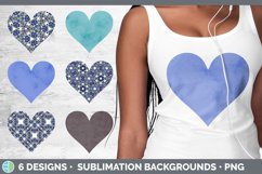 Bundle of six Ornate hearts clipart.