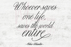 Whoever Saves One Life SVG | Inspirational Quote Cut File Product Image 4