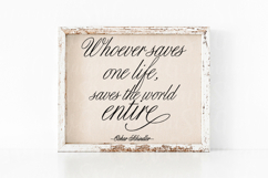 Whoever Saves One Life SVG | Inspirational Quote Cut File Product Image 2