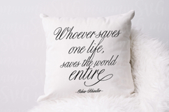 Whoever Saves One Life SVG | Inspirational Quote Cut File Product Image 3